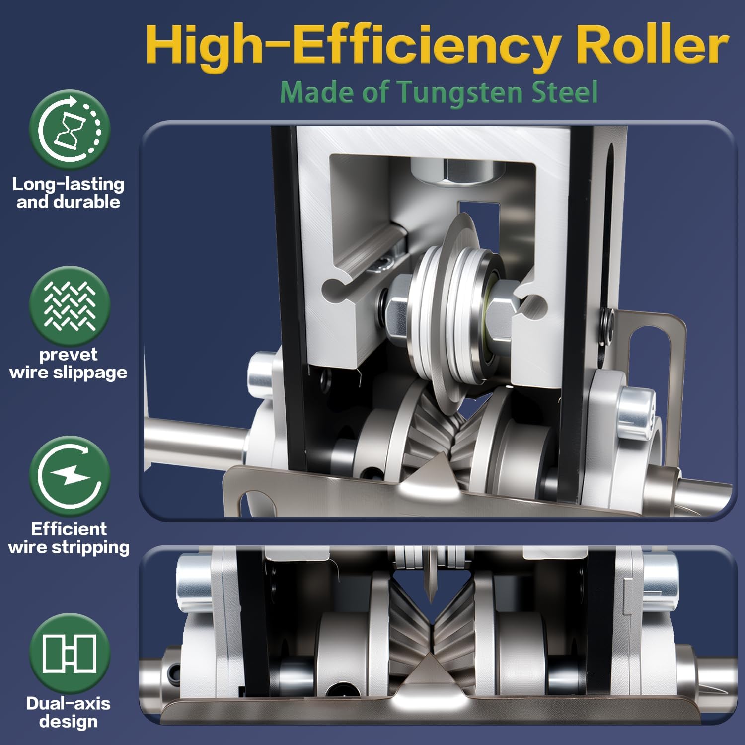 Manual Wire Stripping Machine Gauge Wire 0.06-1 inches,Scrapping Copper Wire Peeler Machine,Drill Powered Hand Crank Wire Stripper Tool for Scrap Copper Recycling