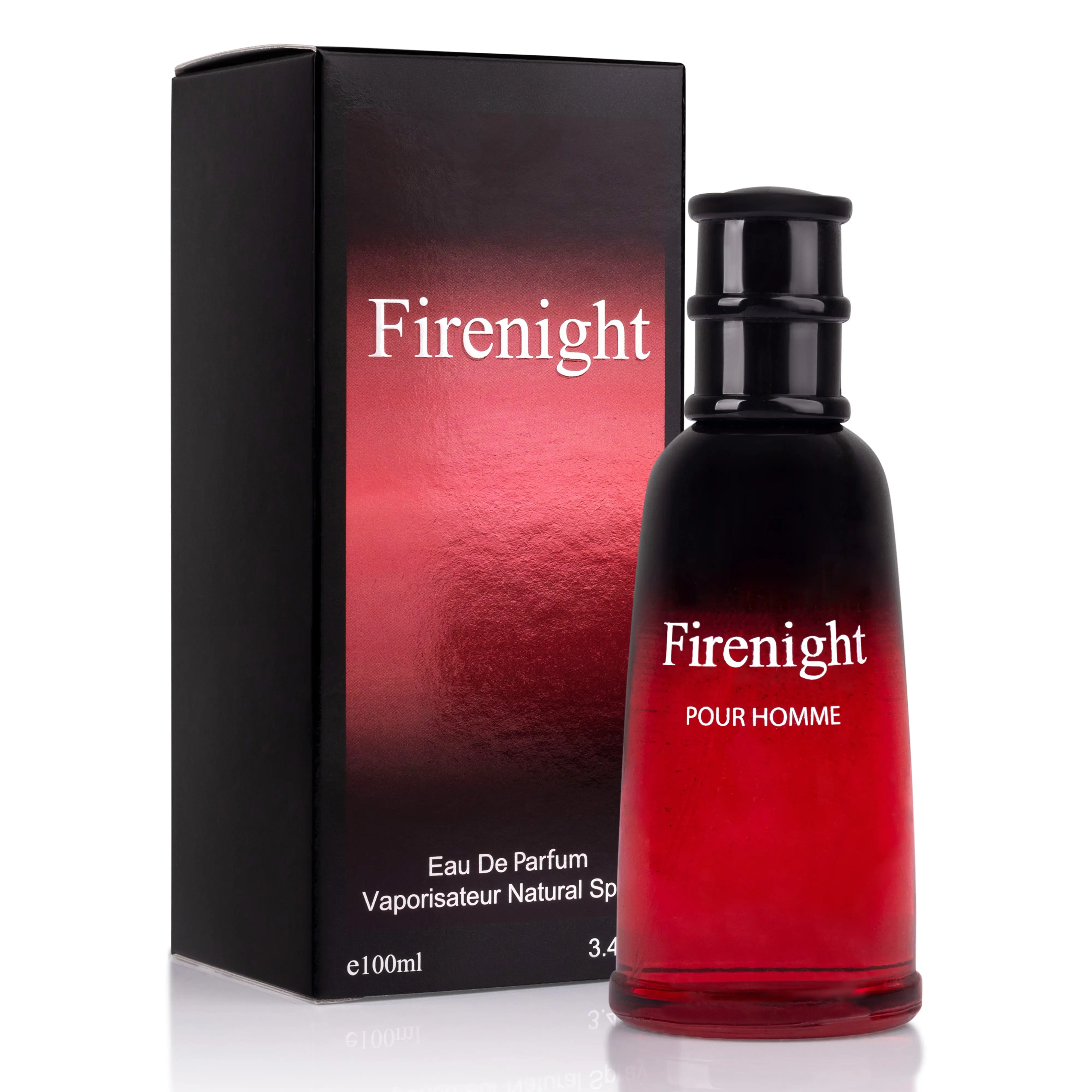 Urban Collection Firenight for Men Eau De Parfum 100ml Bold Woody Spicy Fragrance with Bergamot Nutmeg & Leather in Elegant Paper Box, Daytime Wear, Lemon Woody Fragrance, Spicy Woody Cologne