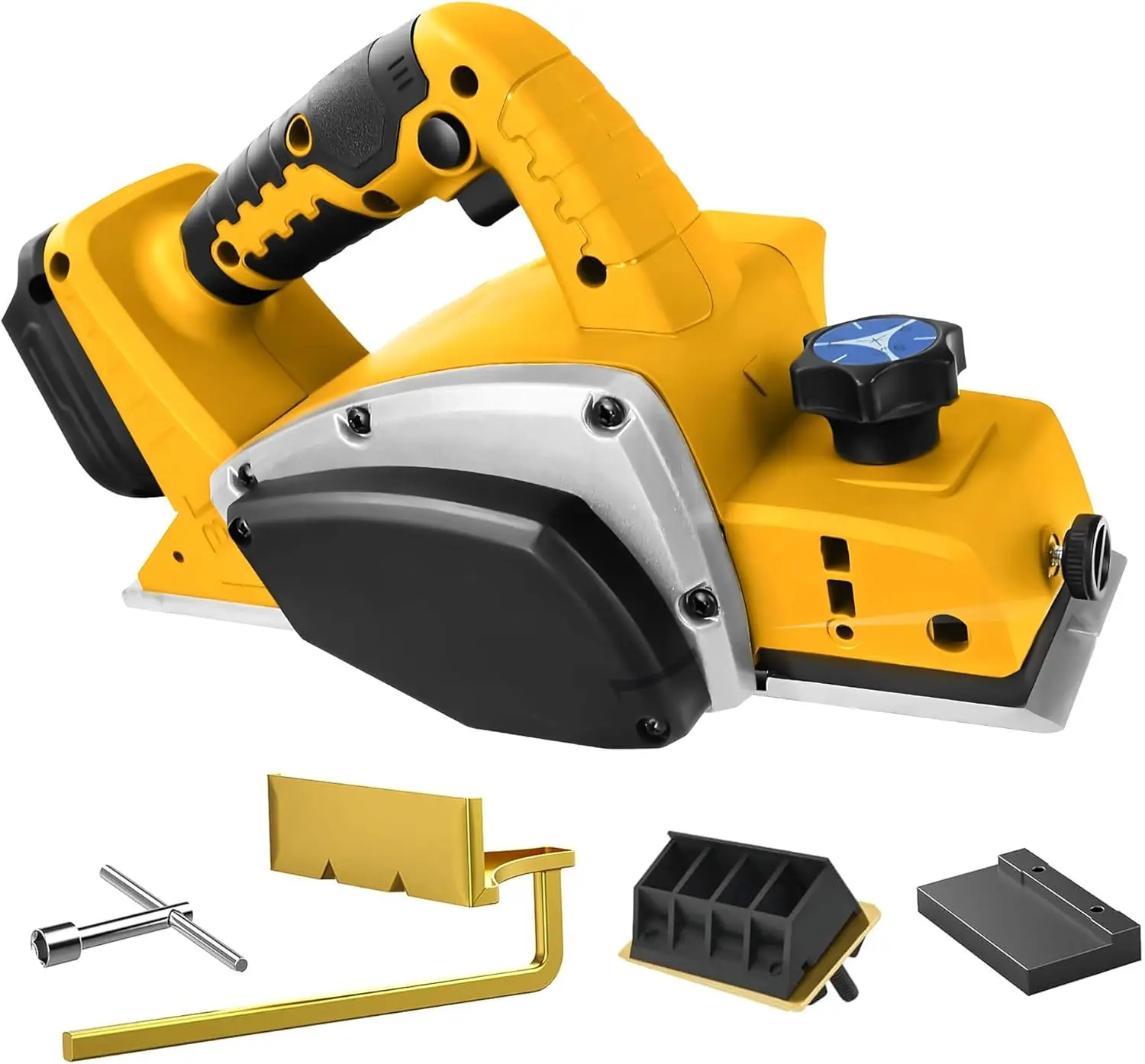 Cordless Handheld Planer for Woodworking (No Battery) – Compatible with Dewalt 20V Max Battery , Brushless Electric Power Planer 15000RPM, 3-1/4 Inch Wood Planer for Carpenters & DIY Home Projects