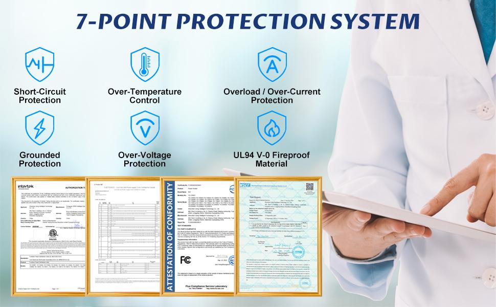 【100% FIRE-SAFE】EAZY Outlet Extender – Prevents Fire Hazards, Extendable 18"-28" Featuring USB-C, USB-A & 2 AC Outlets, 180° Rotating Plug Adapter for Hard-to-Reach Sockets Behind Furniture, 2025 TikTokShop Black Friday Trending Product