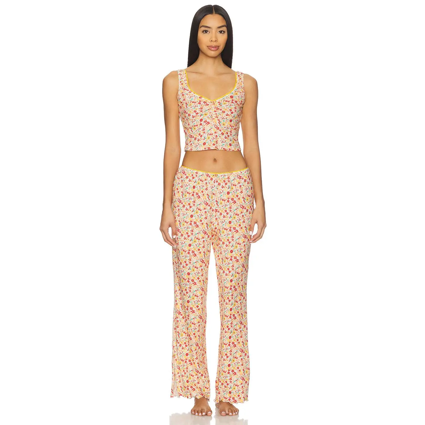 Free People x Intimately Fresh In Love Lounge Set in Tea Combo Free People x Intimately Fresh In Love Lounge Set in Tea Combo