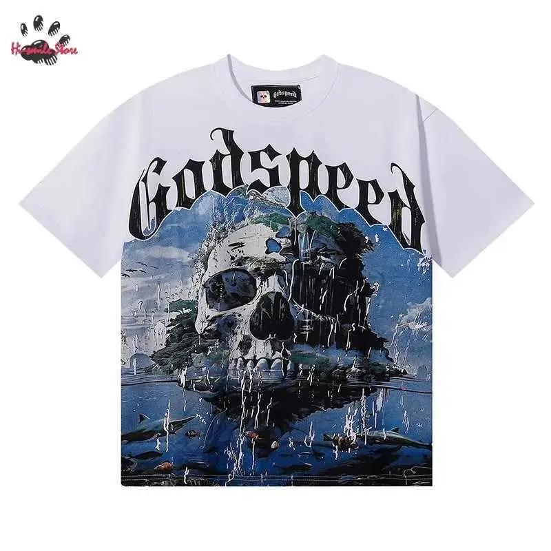 Black White Yellow Skull Godspeed T Shirts Men Woman Casual 2025