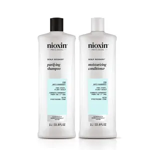 Nioxin Scalp Recovery Purifying Shampoo and Moisturizing Conditioner Liter Duo ($120 Value)