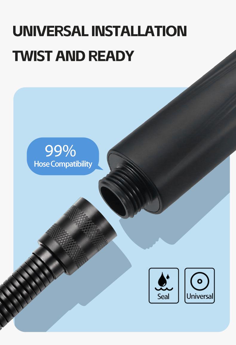 Powerful 6-Mode Handheld Shower Head High Pressure Water Spray with Rainfall Massage Pulse Spray Hybrid Bubble Patterns Premium ABS Material Wall Mount Showerhead Modern Bathroom Upgrade Ideal Summer Shower Accessory Perfect Holiday Gift