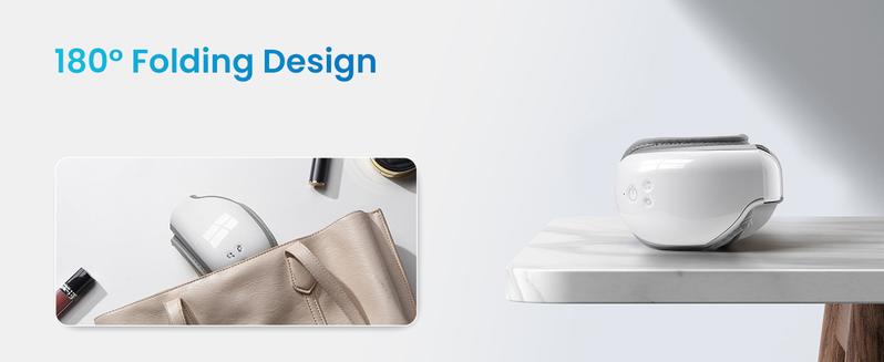 RENPHO Smart Heated Eye Massager with App Control, Face Massager Sleep Eye Mask Massage Setting with DIY Mode Valentines Day Gift Choice for Man Women