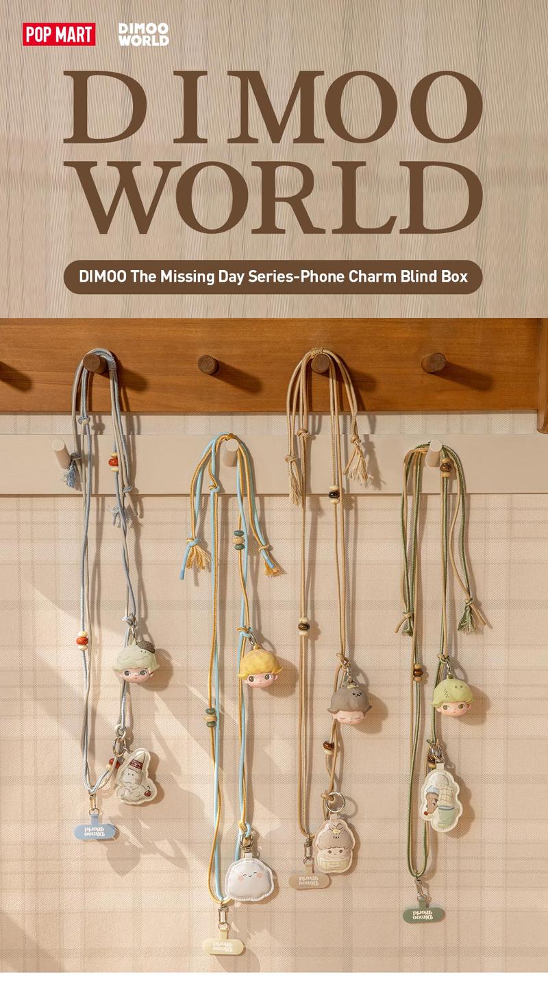 POP MART DIMOO The Missing Day Series Figures-Phone Charm Blind Box