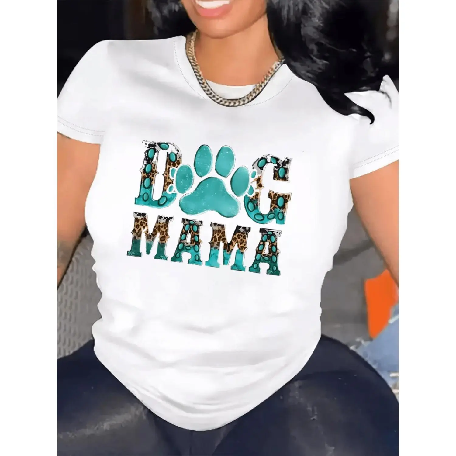 Women Casual Short Sleeve Tee 1 Pcs 101% Heavy Cotton - Comfortable Crew Neck, Soft Adorable Tees Tops
