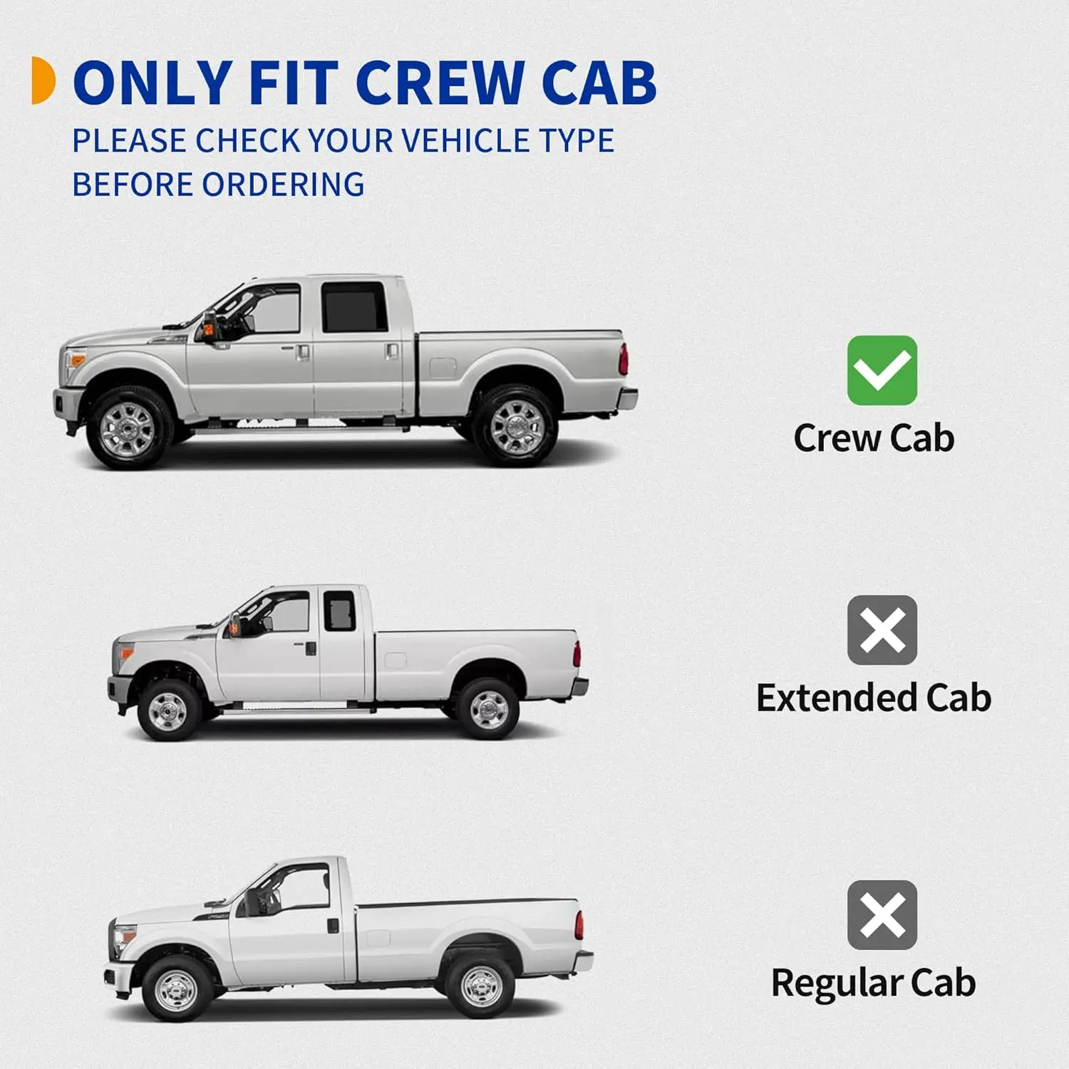 99-16 Ford F-250/F-350 Crew Cab Stainless Steel