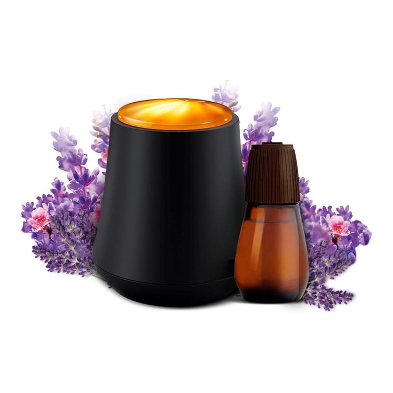 Essential Mist Starter Kit, Diffuser + 1 Refill, Lavender and Almond Blossom, Air Freshener, Essential Oils