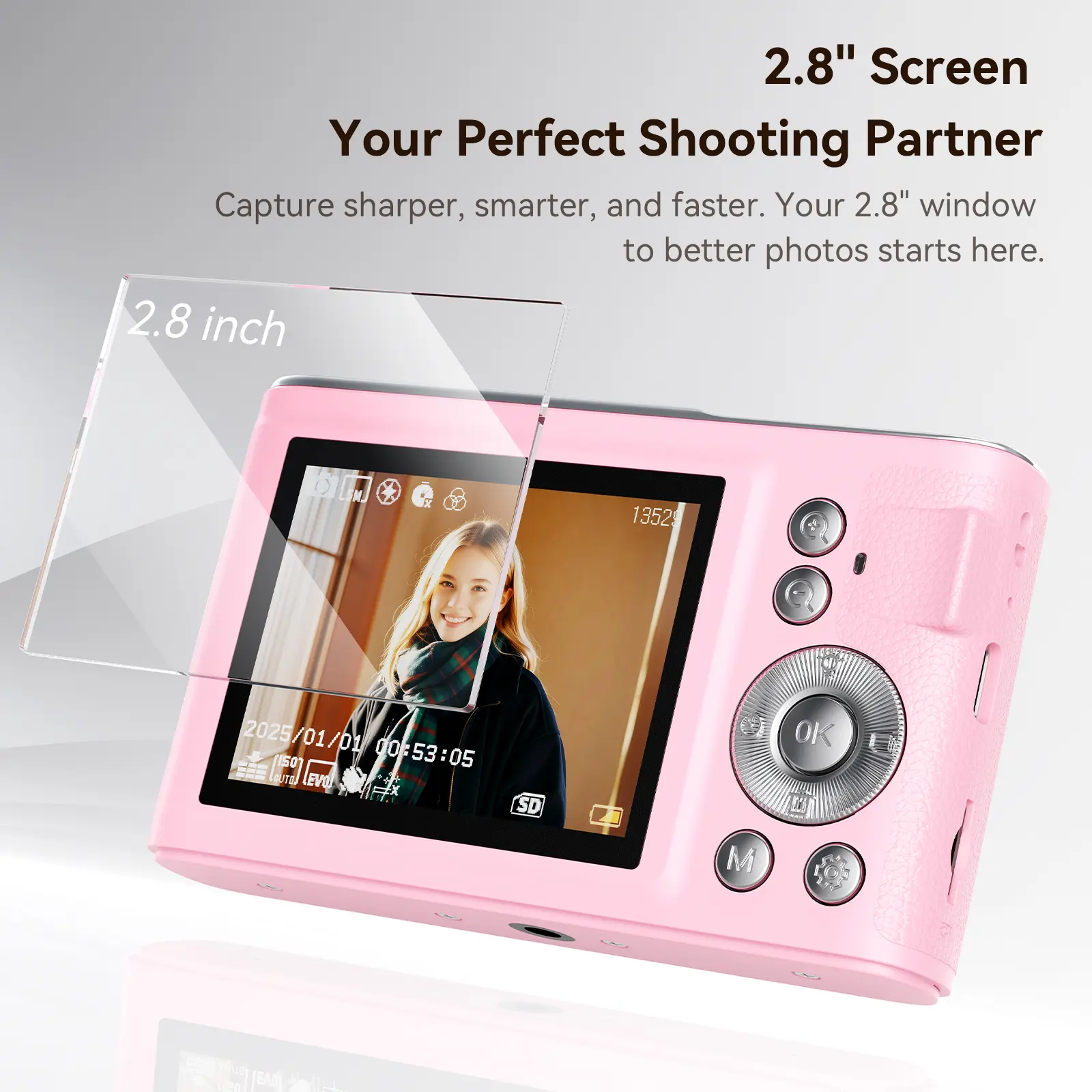 2.8-Inch Display (Pink)