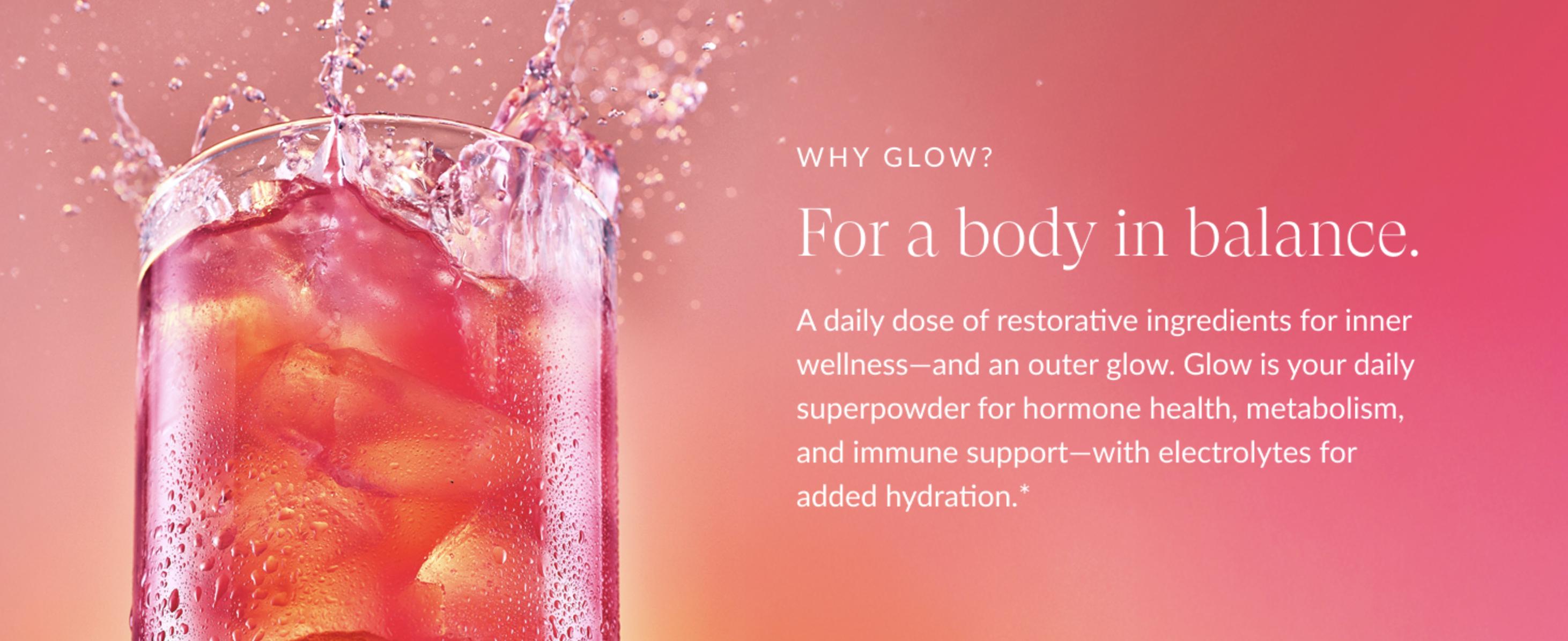 Beam Glow Daily Women's Superblend, 15 single-serve packets per bag, Supplement For Hair Growth, Stronger Nails & Skin Health. Hormone Balance. Vegan & Caffeine-Free