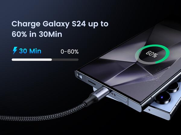 UGREEN USB Type C PD 60W Fast Charging Data Cable, 20V/3A Charger, Compatible for SAMSUNG S24 Ultra, iPhone 17/16, MacBook, Electronic Cellphone Devices-Deals for You，Labor Day Sale，TikTokShopBlackFriday ,TikTokShopHolidayHaul