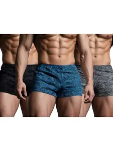 Men's 3 Inch Fitness Shorts Quick Dry Elastic Summer Casual Sports Slim Fit Shorts