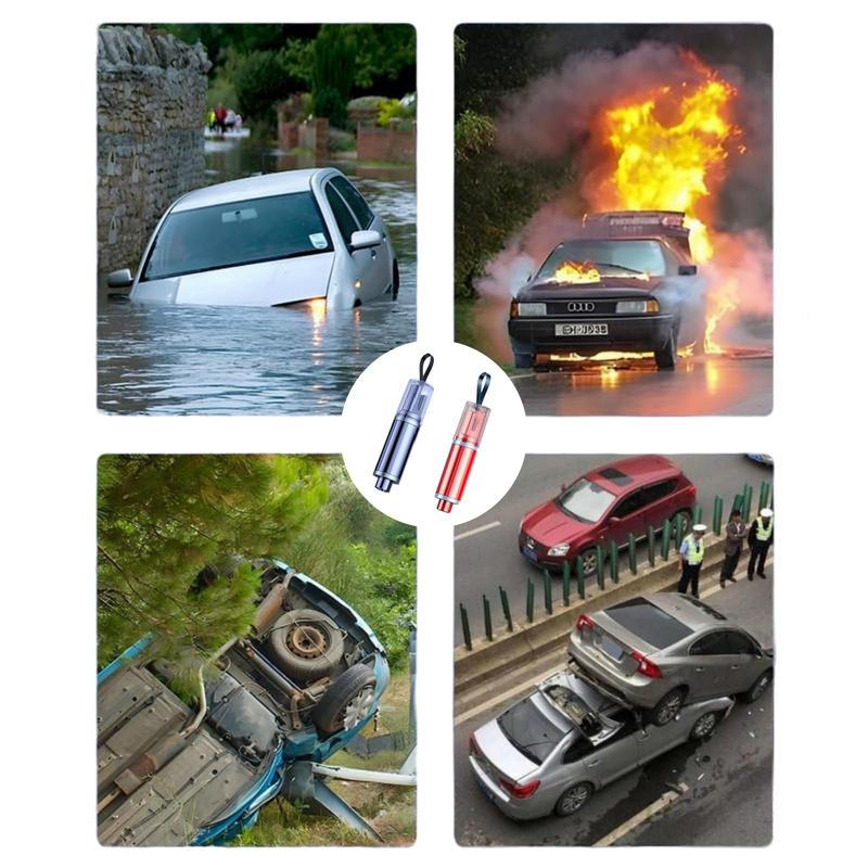 Portable Car Safety Hammer,2 in 1 Auto Emergency Glass Window Breaker & Seat Belt Cutter,Portable Steel Life-Saving Escape Tool for Vehicles