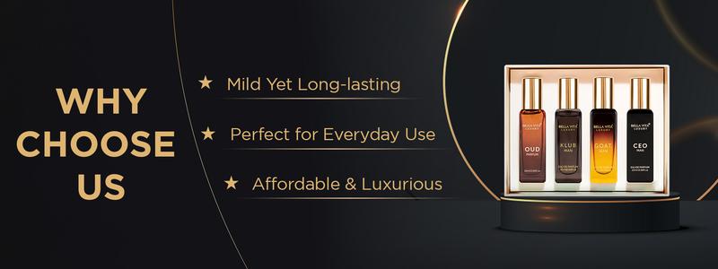 Bellavita Luxury Men’s Valentine Gift Set | Premium Perfume Combo for Him | Bold, Masculine & Long-Lasting Eau De Parfums | Perfect Romantic Gift for Boyfriend, Husband or Partner | Vegan & Cruelty-Free