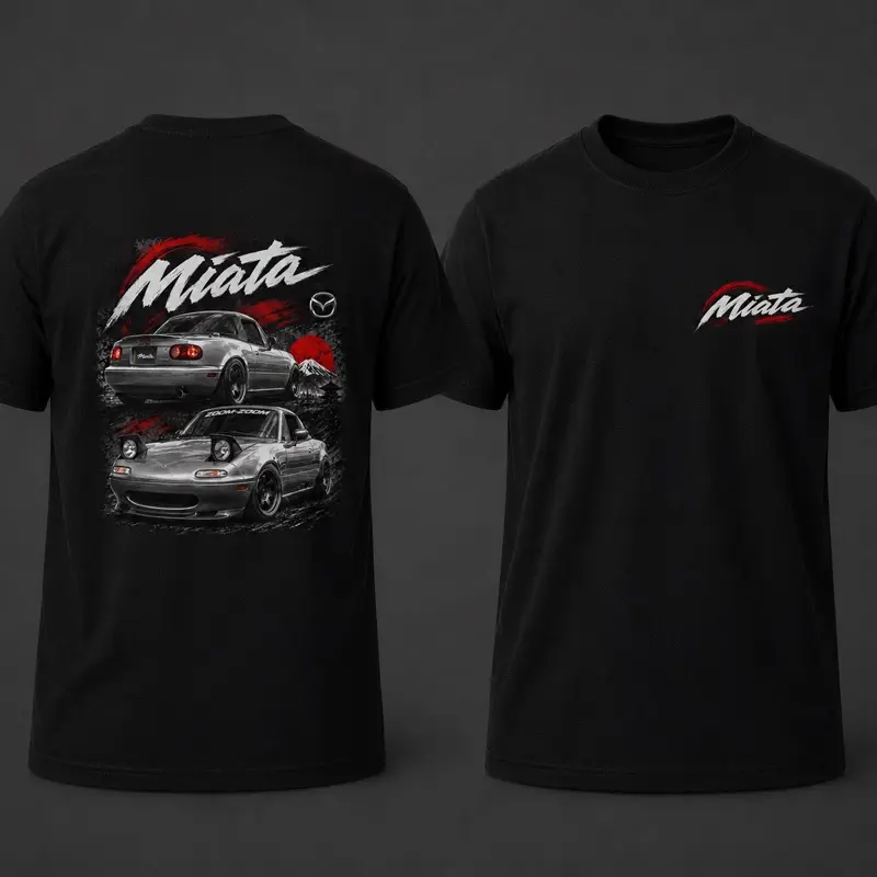 Limited edition Miata design shirt and hoodie Tops Sweatshirts