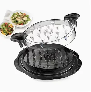 Effortless Meat & Vegetable Shredder | Large Kitchen Tool with Ergonomic Handle & Non-Slip Grip - Perfectly Shreds Chicken, Pork, Beef for Tacos, Salads, BBQ & Meal Prep, Sturdy Dishwasher Safe Design, Plastic Material