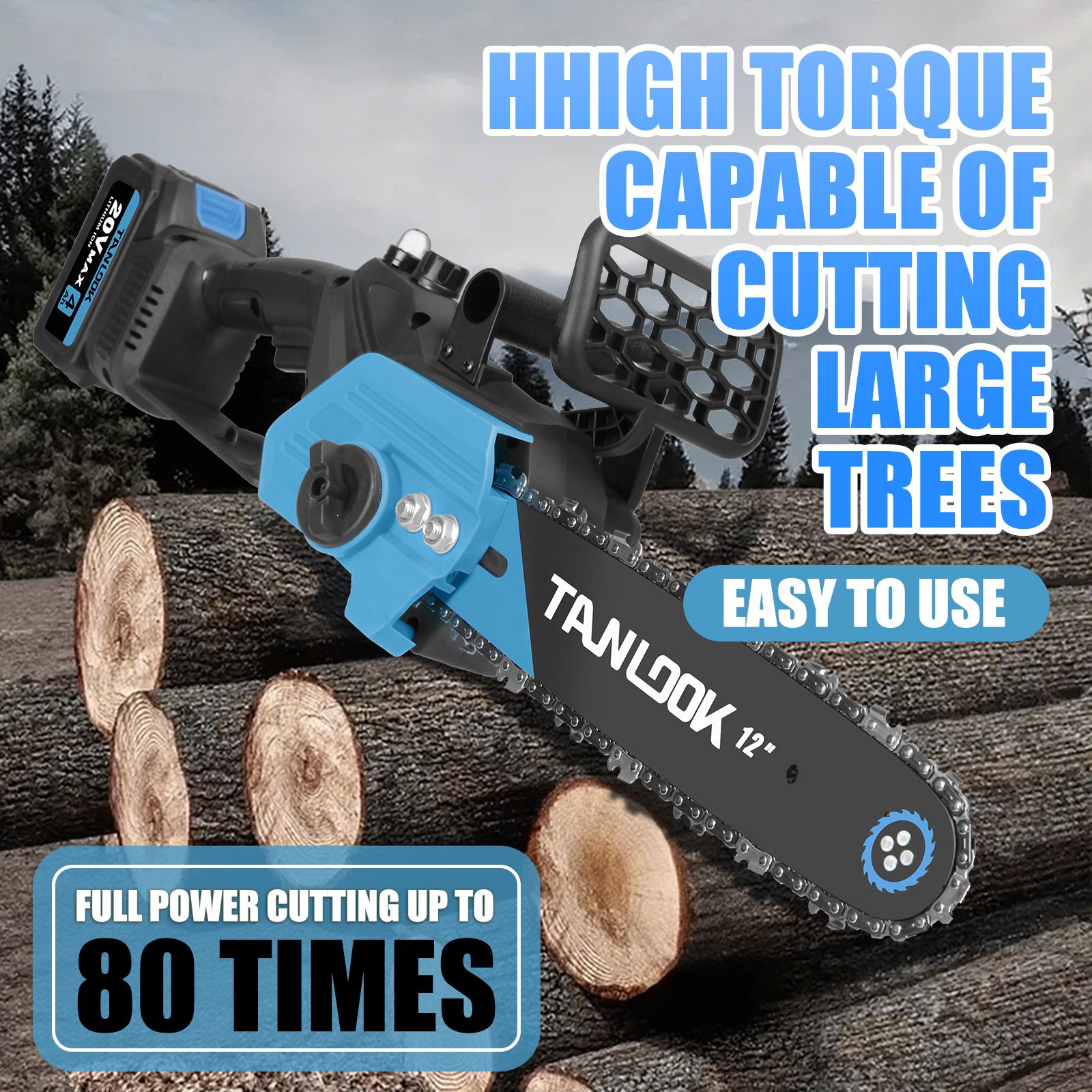 Outdoor Cordless Chain saw 12" Wide Guide Rail–Compact handheld electric chainsaw,equipped,2×4Ah batteries,highly efficient for wood cutting,tree trimming and pruning–ideal for woodworkers and DIY enthusiasts garden gadgets yard tool gardening work STU1 Outdoor Cordless Chain saw 12" Wide Guide Rail–Compact handheld electric chainsaw,equipped,2×4Ah batteries,highly efficient for wood cutting,tree trimming and pruning–ideal for woodworkers and DIY enthusiasts garden gadgets yard tool gardening work STU1