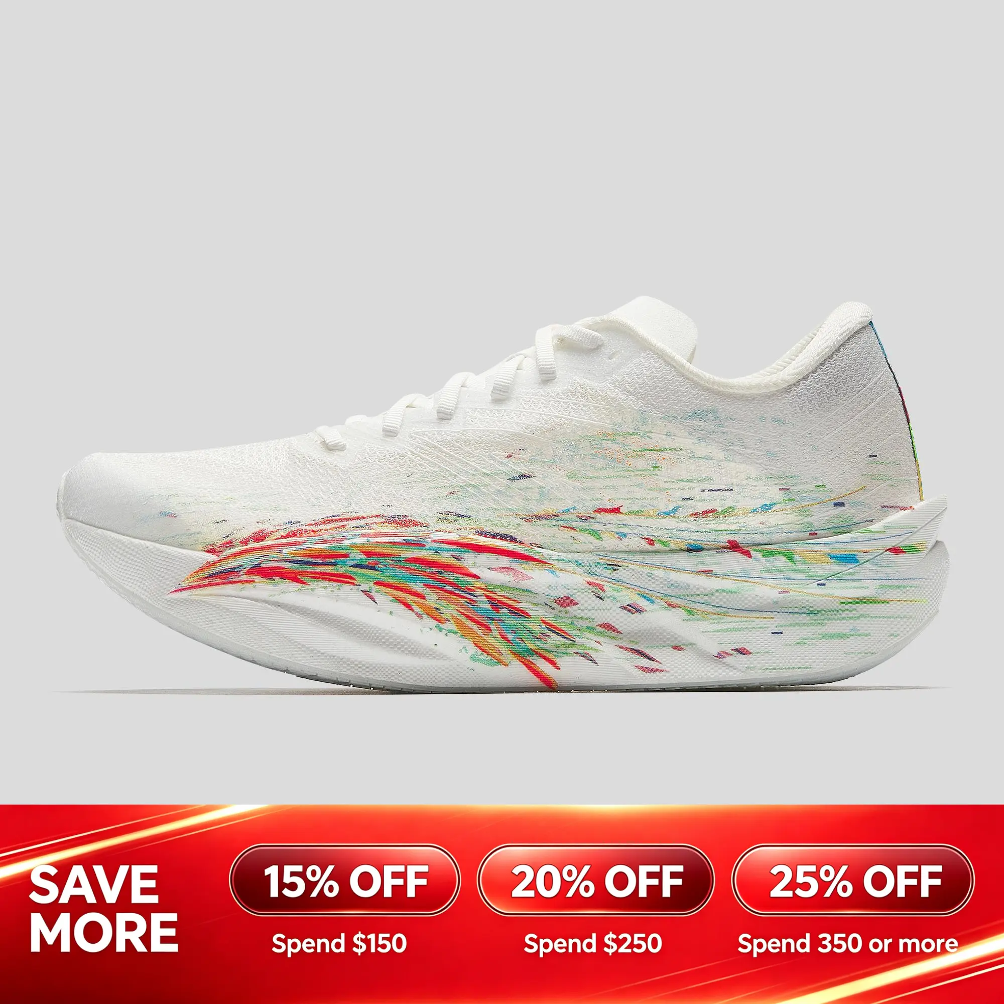 [Back to School] ANTA MEN C202 6 Marathon Running Shoes Anti-slip Rebound Wear-resistant Carbon Fiber Long-distance Comfortable Green Colorful BTS