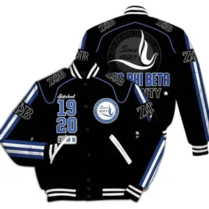 Zeta Phi Beta Varsity Jacket, Zeta Phi Beta Curve Style Z Phi B 1920 Zeta Phi Beta Sorority Jacket 786 P1N