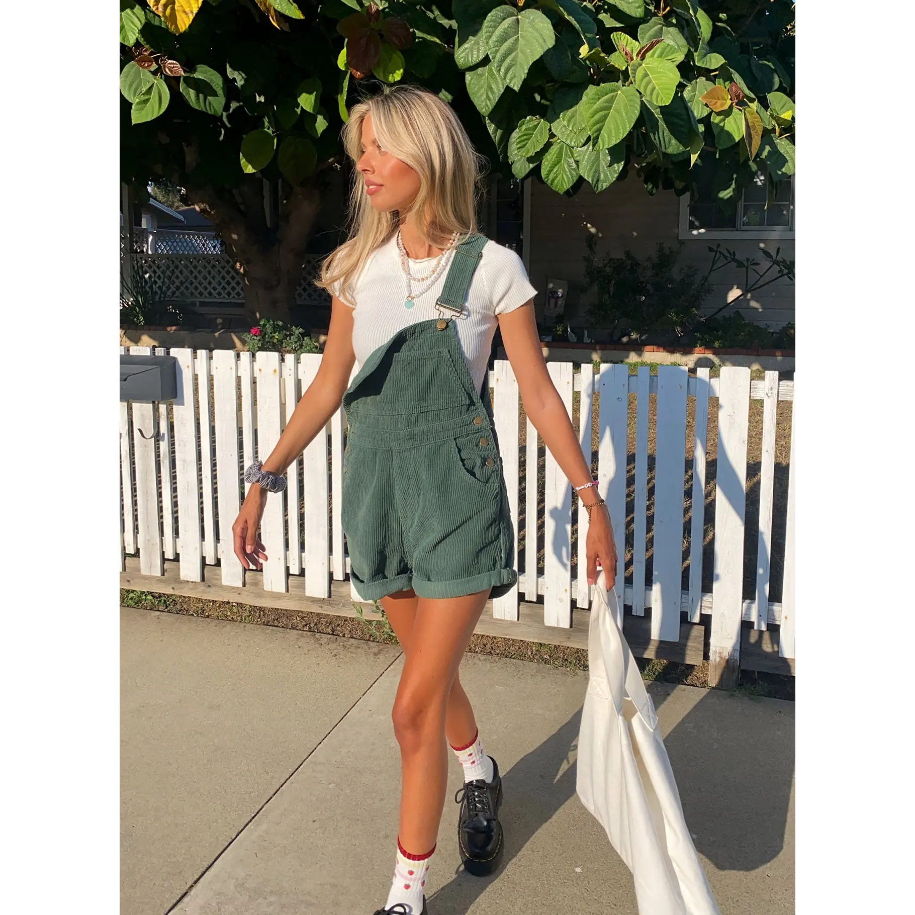 Kacey Short Overalls Khaki