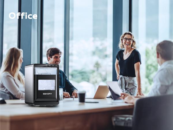 EUHOMY Nugget Ice Maker Countertop, 35Lbs/24H&44Lbs/24H Pebble Ice Maker Machine, Self-Cleaning Pellet Ice Machine with Ice Scoop&basket, Sonic Countertop Ice Machine for Home/Kitchen/Office(Black)