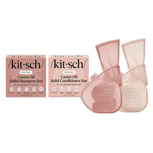 Castor Oil Shampoo & Conditioner Combo + Bar Saver Bags Bundle