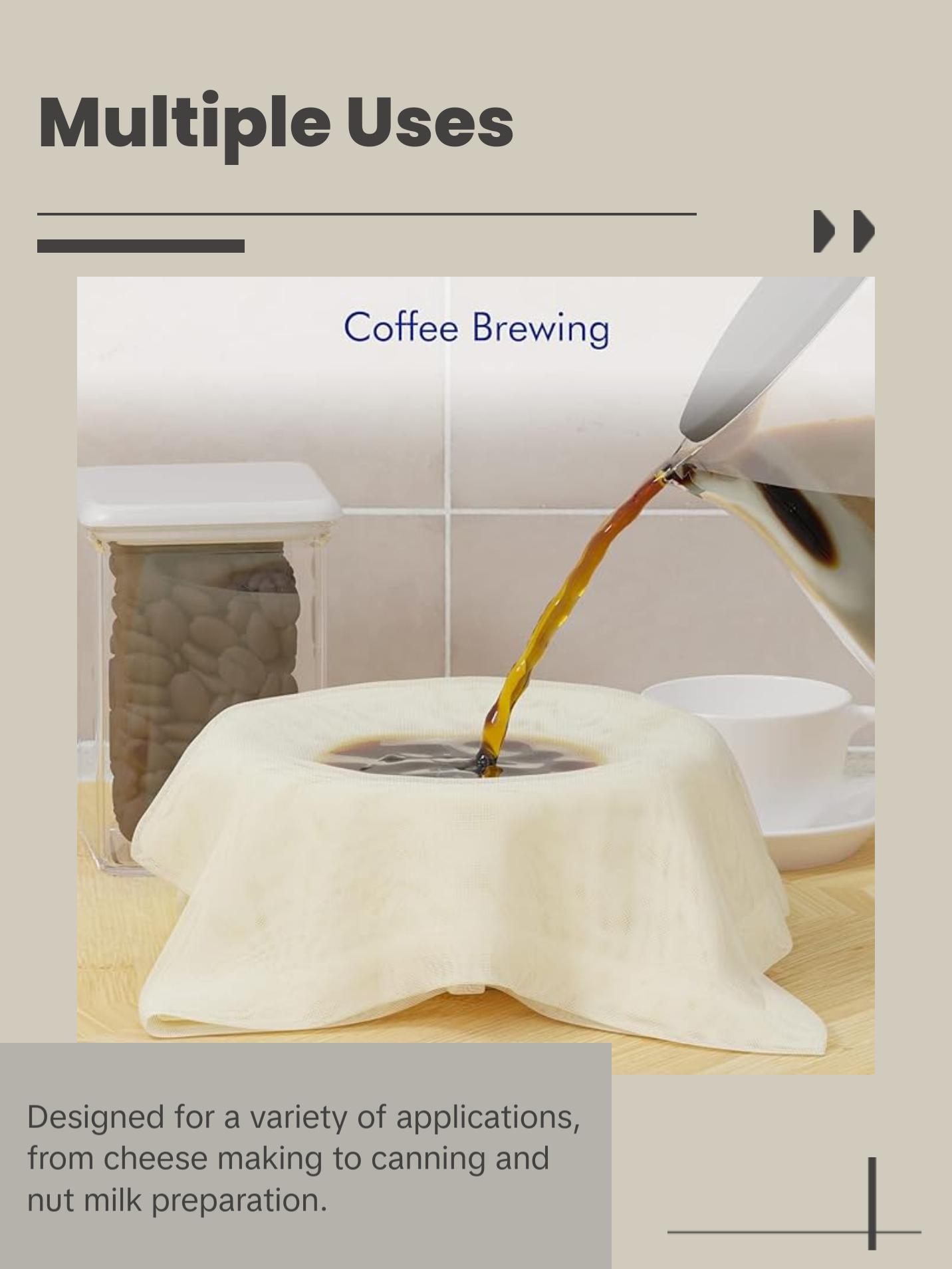 New England Stories Grade 100, 20x20 Inch Hemmed Organic Cheese Cloth Strainer New England Stories Grade 100, 20x20 Inch Hemmed Organic Cheese Cloth Strainer