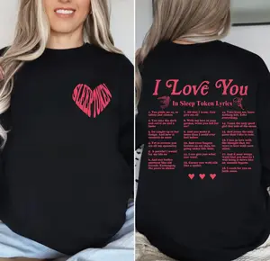 Sleep Token I Love You Shirt, Sleep Token Rock Band Merch