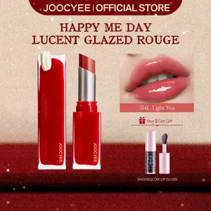 JOOCYEE Lucent Glazed Rouge, Moisturized, Long-Lasting, Hydration, Lipstick, Glossy, Juicy Lip, Silky Mood, Juicy Lips, Glossy Jelly, Plumping, Beginner-Friendly, Giftable, Portable, Novel, For Holidays, Parties, Masquerades, Valentines Day Gift, New Year
