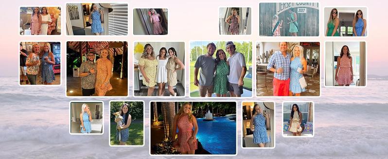 Imily Bela Summer Dress for Women Chiffon Blouses Skirt Spaghetti Sleeveless Tops Halter Ruffle Romper Sun Flowy Summer Outfits