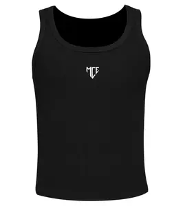 black MCE stretch tank