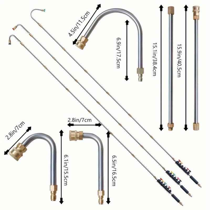 Pressure washer extension wand set contents