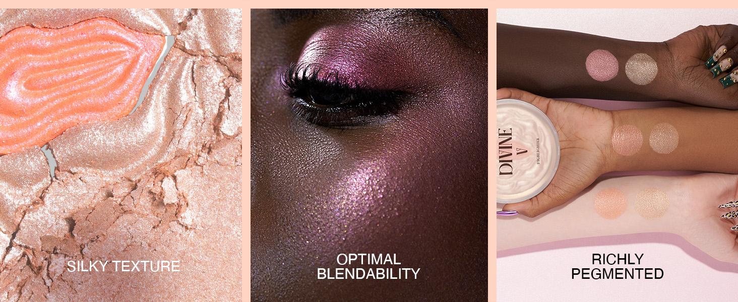 Highlighter Makeup Powder Divine V - Highlighter Powder for Radiant Glow - Face Highlighter for All Skin Tones - Easy-to-Apply Powder Highlighter, 0.53 Oz