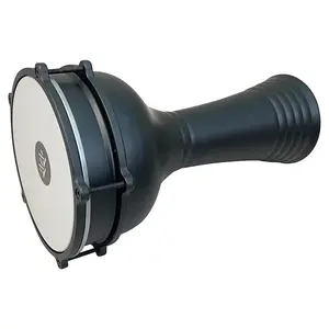 The Zaza Percussion- 16'' Carbon Black Aluminum Darbuka Doumbek