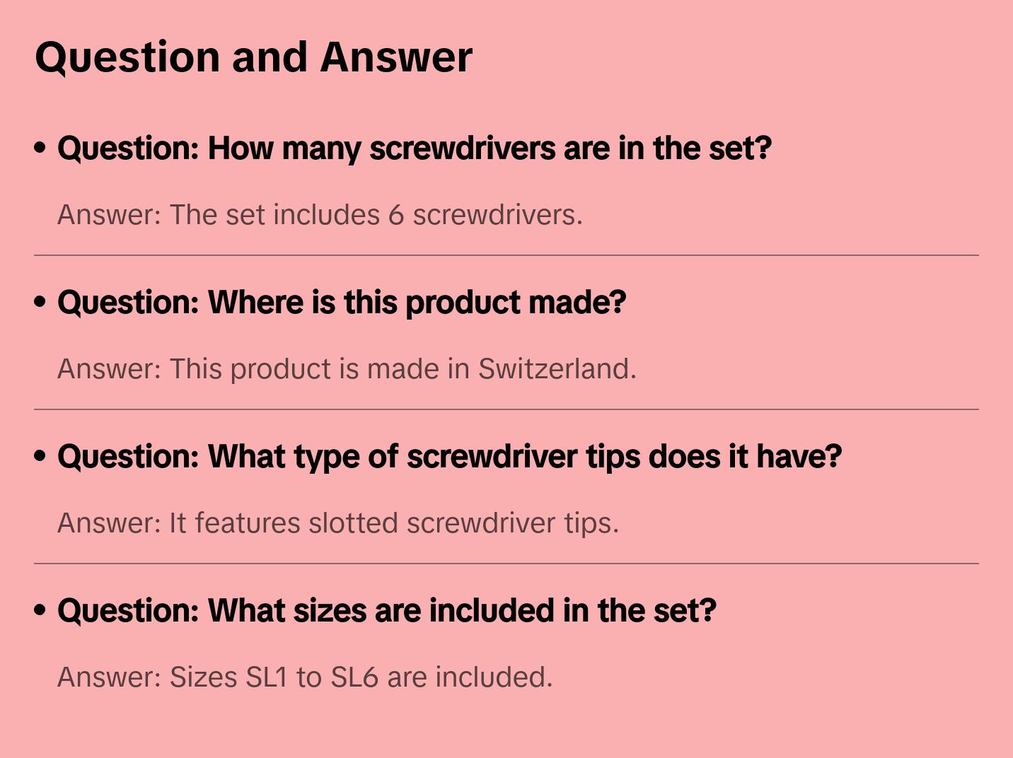 PB Swiss Tools PB 8240.RB CBB Rainbow SwissGrip Screwdriver Set, Slotted, 6 pcs w/ Wall Mount