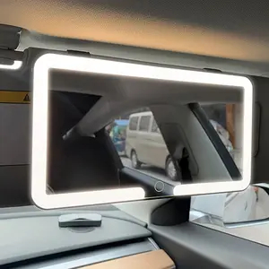 Car LED Makeup Mirror Sun Visor, Portable High-Definition Clear-View Car Mirror, 1 Count Car Accessory for Easy Application, Suitable for Vehicles And Trucks, with a Touch Screen for Adjustable Brightness