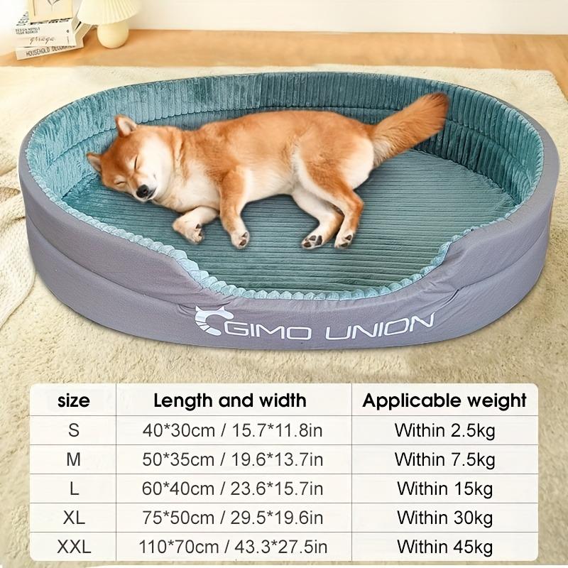 Pet Heaven Luxury Plush Thickened Pet Sofa Bed All Season Warm & Cool Dog Cat Bed for Medium Large Breeds Fully Washable Removable Mat 3D Raised Edge Pet Couch sleeping bag dog accessories Adjustable Temperature Heating Pad towers