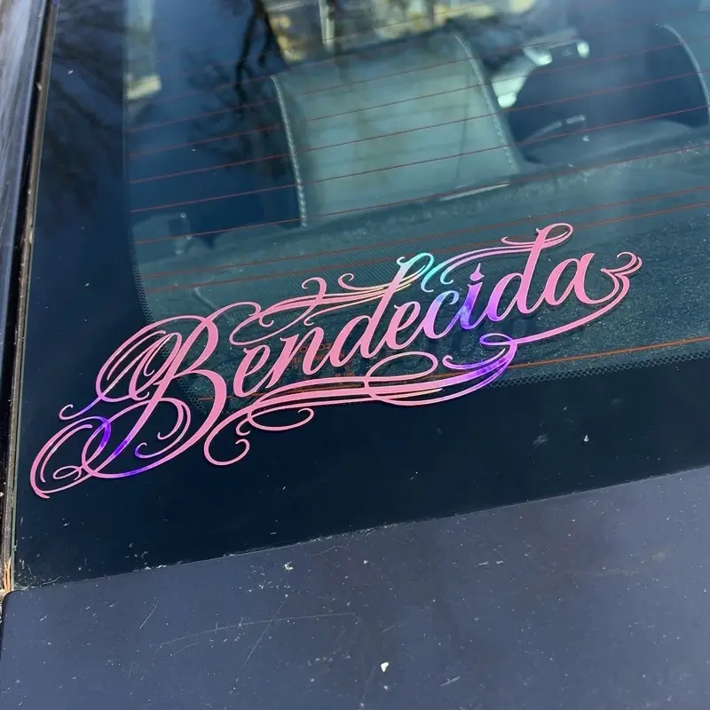 Bendecida Grafiti words Decal Sticker Car Exterior Accessory For Cars, Trucks, SUV, Room Windows