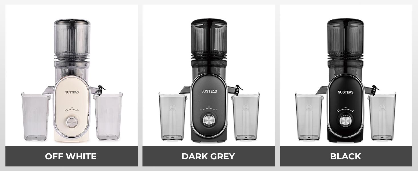 SUSTEAS Juicer Machines, Cold Press Juicer with 5.3'' Large Feed, Slow Masticating Machines Chute Fit Whole Vegetable And Fruit, High Juice Yield Juicer Easy to Clean