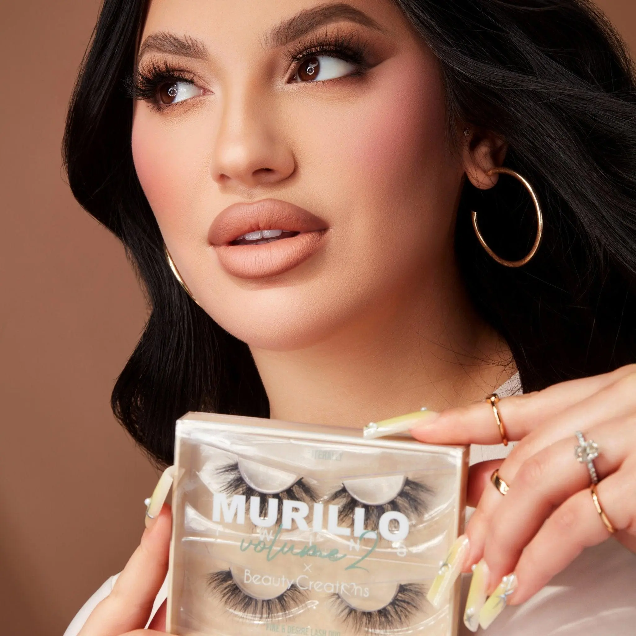 Beauty Creations Dramatic Faux Mink Lash Duo Set - Murillo Twins Vol. 2 Collection (Fire & Desire Pair), 3D Strip False Eyelashes, Makeup Cosmetic Accessory