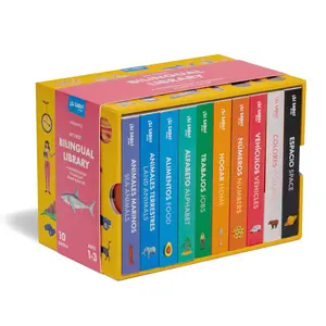 My First Bilingual Library: A Spanish-English Vocabulary Board Book Set of Colors, Numbers, Animals, ABCs, and More (Si Sabo Bilingual Books for Kids)