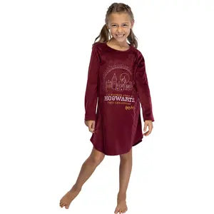 Harry Potter Nightgown I'd Rather Stay At Hogwarts This Christmas Girl's Pajamas