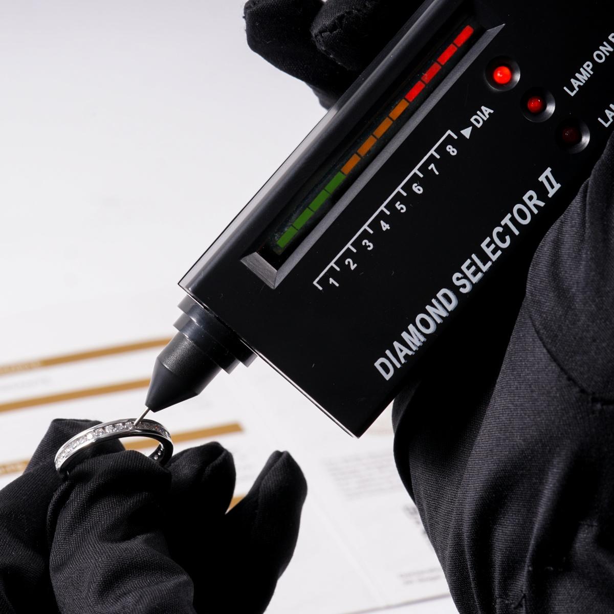 Delzzad Eternal Path Ring Channel Set Eternity Wedding Band Ring VVS Synthetic Moissanite Ring Jewelry Copper Band Perfect Birthday Engagement Wedding Anniversary Christmas Valentine's Day Gift