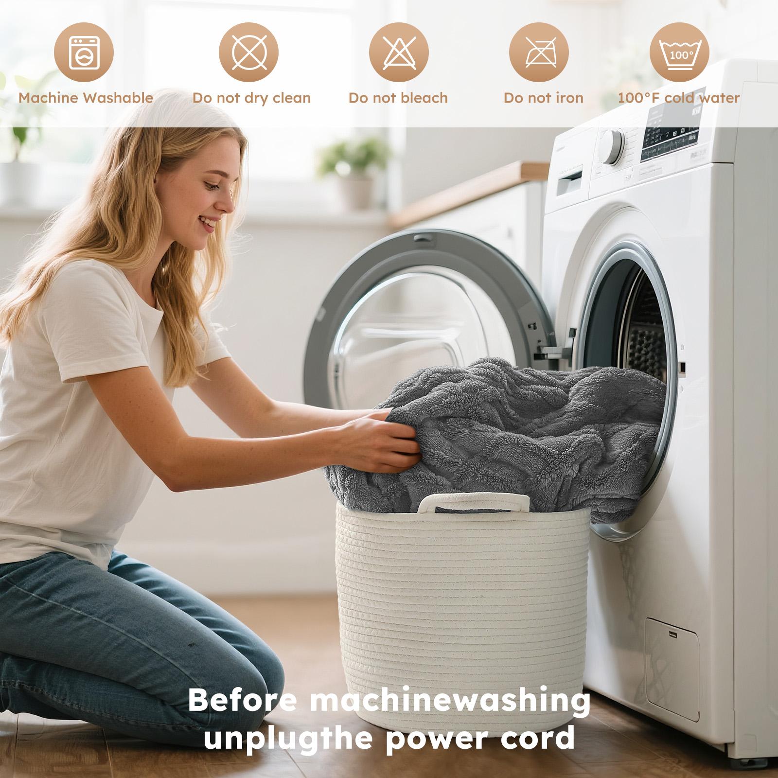 YOOFOSS Heated Blanket Electric Blanket Throw - Heating Blanket with 5 Heating Levels & 12 Hours Auto Off, Soft Cozy Sherpa FleeceWashable Blanket with Fast Heating