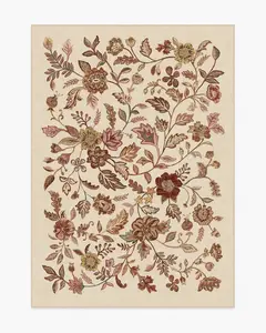 Anonna Burgundy Multicolor Flatwoven Rug