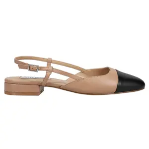 Steve Madden Womens Belinda Sling Back Flats Casual - Beige