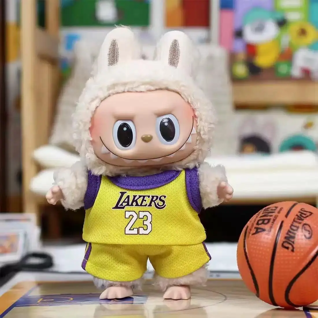 Labubu Clothes Sports Jersey Outfit Handmade Clothing Accessories for 17cm Labubu Dolls New Year Gift Without Doll Unique Personalized Look, Messi/Ronaldo/Lakers Style