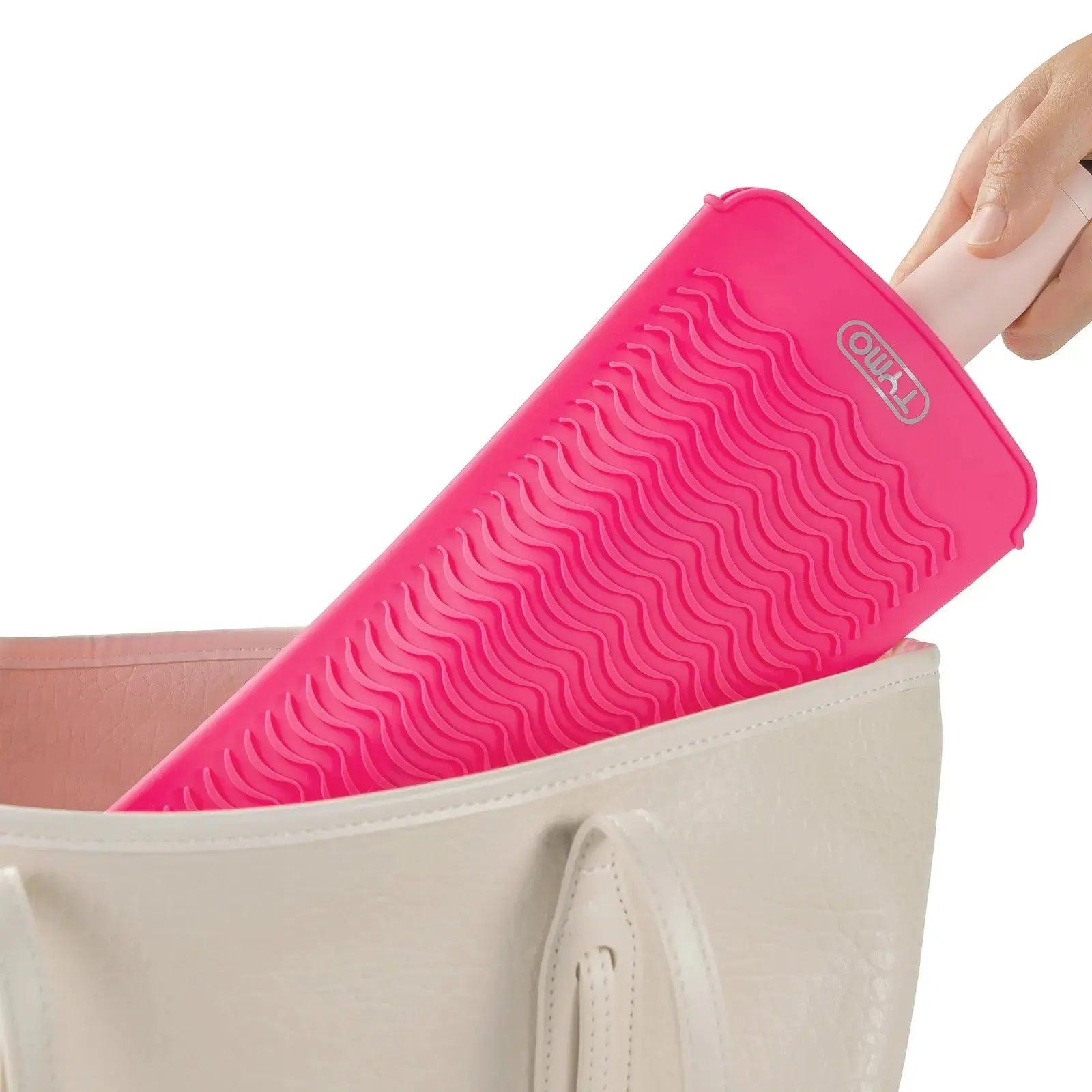 【Live Only】TYMO Heat Resistant Mat Pouch – 2-in-1 Silicone Mat & Storage for Hot Tools, Up to 482°F Protection, Non-Slip, Foldable, Travel-Ready for Flat Irons & Curling Irons