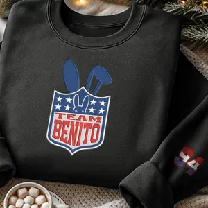 EMBROIDERED Benito Team Football Sweatshirt, Bowl Sport Tee Gameday, Fan Gift Shirt
